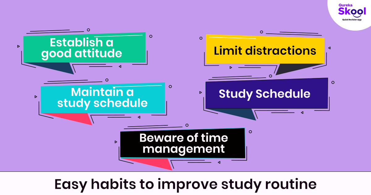5 easy habits to improve study routine - Following A Consistent And Strict Routine